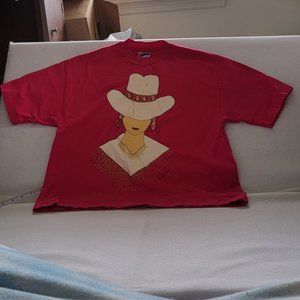 Rhinestone Diva Cowgirl ~ Womens Top ~ Size Large